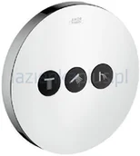 Zawory i kraniki - Hansgrohe ShowerSelect Round zawór odcinający do 3 odbiorników 36727000 - miniaturka - grafika 1