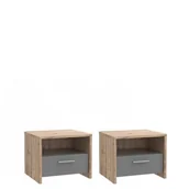 Szafki nocne - Forte Szafki nocne Clair CIRK02ST - miniaturka - grafika 1