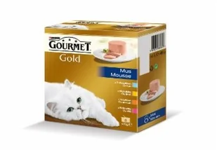 Purina Gourmet 6+2 gratis Gold mus mokra karma dla kota 2x z tuńczykiem, 2x z wątróbkš, 2x z indykiem, 2x z wołowinš 8x85g - Mokra karma dla kotów - miniaturka - grafika 3