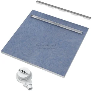 Schedpol posadzkowy z odpływem slim lux steel 80x80 10.101/OLSL - Brodziki prysznicowe Schedpol posadzkowy z odpływem slim lux steel 80x80 10.101/OLSL - Brodziki prysznicowe - miniaturka - grafika 2