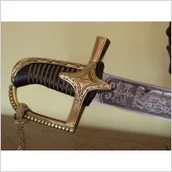 Repliki - broń - Płatnerze hiszpańscy SZABLA HUSARSKA WZ 1750 B/POCHWY BÓG HONOR OJCZYZNA - miniaturka - grafika 1