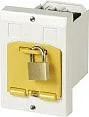 Podzespoły elektroniczne - Eaton Pusta obudowa do wbudowania Wyłącznik Szary Żółty 1 szt. - miniaturka - grafika 1