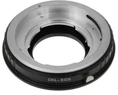 Tulejki, adaptery, redukcje do aparatów - Fotodiox Fotodiox Pro Lens Mount Adapter, Voigtländer, Retina i DKL Lenses to Canon EF, obiektyw EF-S camera AS 7d wyszukiwania, 5d i Rebel T3 DKL (DKL-EOS) - miniaturka - grafika 1