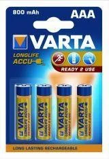 Varta BATERIE ACCU R-3 800mAh LONGLIFE READY /4/ - Baterie i akcesoria - miniaturka - grafika 2