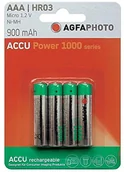Baterie i akcesoria - AgfaPhoto akumulator NiMH micro AAA 900 mAh 4er Pack 4250175802756 - miniaturka - grafika 1