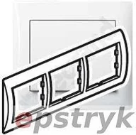 Klawisze i ramki - Legrand SISTENA LIFE Ramka ARCTIC potrójna pozioma 771003 - miniaturka - grafika 1