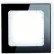 Klawisze i ramki - Karlik Ramka pojedyncza efekt szkła czarna/czarny 12-12-DRS-1 - miniaturka - grafika 1