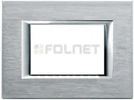 Klawisze i ramki - Bticino Ramka prostokątna anodyzowana 3 moduły - Btcino Axolute HA4803CR - miniaturka - grafika 1