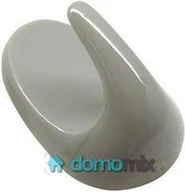 Wieszaki i stojaki - Fackelmann Haczyki owalne białe 5cm 2szt 20701 - miniaturka - grafika 1