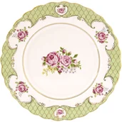 Talerze - Nuova Cer Talerzyk deserowy 19cm R2S Heritage zielony 1516 HEGR - miniaturka - grafika 1