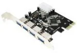 Pozostałe akcesoria sieciowe - LogiLink Karta PCI-Express 4xUSB3.0 - miniaturka - grafika 1