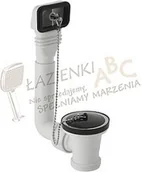 Syfony - Geberit Odpływ zlewozmywakowy z przelewem z korkiem 152730111 biały-alpin - miniaturka - grafika 1