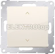 Wyłączniki światła i elektryczne - Kontakt Simon DZW1K.01/41 Łącznik żaluzjowy trójpozycyjny 1-0-2 (moduł); krem - miniaturka - grafika 1