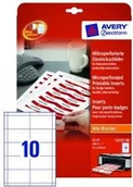 Identyfikatory - Avery Zweckform Identyfikatory z mikroperforacją; A4, 20 ark./op., 54 x 90 mm, b - miniaturka - grafika 1