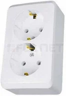 Gniazdka elektryczne - Schneider Electric Gniazdo Podwójne 2x2P+PE schuko - Schneider, Prima WDE001148 - miniaturka - grafika 1