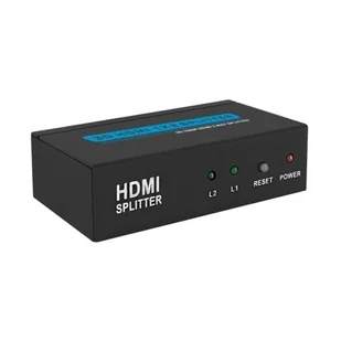 Qoltec Splitter HDMI 1x2, czarny - Rozgałęźniki - miniaturka - grafika 4