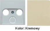 Klawisze i ramki - Berker B.KWADRAT KREM Pokrywa gniazda RTV-SAT 5312038982 - miniaturka - grafika 1
