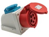 Osprzęt siłowy - Pawbol Gniazdo siłowe kombi 16A 5p 250VZ IP44 - miniaturka - grafika 1