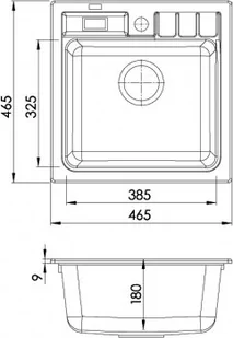 Alveus NIAGARA 20 BEŻOWY 1122055 - Zlewozmywaki - miniaturka - grafika 2