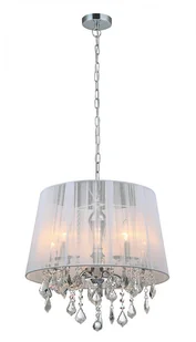 Italux LAMPA wisząca CORNELIA MDM-2572/5 W OPRAWA Abażurowa ZWIS z kryształkami - Lampy sufitowe - miniaturka - grafika 3