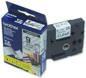 Brother TZ-121 9mm taśma laminowana, czarny nadruk/przeźroczyste tło - Taśmy do drukarek barwiące Brother TZ-121 9mm taśma laminowana, czarny nadruk/przeźroczyste tło - Taśmy do drukarek barwiące - miniaturka - grafika 3