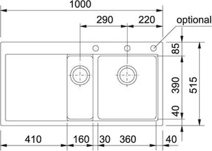 Franke Mythos MTG 651-100 kamienny szary 114.0330.986 - Zlewozmywaki - miniaturka - grafika 3