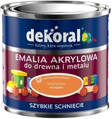 Farby do metalu - Dekoral Emalia Akrylux 0 5 l bursztynowy - miniaturka - grafika 1