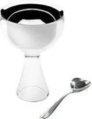 Inne naczynia kuchenne - Alessi Pucharek i łyżka do lodów Big love - przezroczysty AMMI01S i - miniaturka - grafika 1