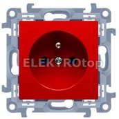 Gniazdka elektryczne - Kontakt Simon Gniazdo wtyczkowe z uziemieniem pojedyncze 16A, 250V~, zaciski śru - miniaturka - grafika 1