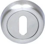 Szyldy i rozety - VDS Rozeta okrągła KLUCZ R2 CHROM/CHROM SATYNA 10-1195 - miniaturka - grafika 1