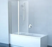 Parawany nawannowe - Ravak Chrome Parawan CVS2-100 L polerowane aluminium+transparent, lewy 7QLA0C00Z - miniaturka - grafika 1