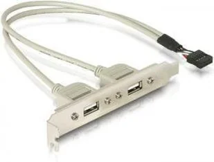 DeLOCK Gniazdo 2xUSB 2.0 na śledziu - Kontrolery - miniaturka - grafika 3