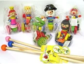 Klocki - Brimarex Drewniana Pchajka Królestwo ZB- - miniaturka - grafika 1