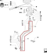 Części i akcesoria do maszyn rolniczych - CNH LINKA HAMULCA RĘCZNEGO 87531706 - miniaturka - grafika 1