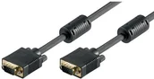 Kable światłowodowe - Wentronic 50490 kabel do monitora (15-pinowe złącze na 15 pinów, wtyk SVGA XGA HD) HD 5 m Czarny 4040849504907 - miniaturka - grafika 1