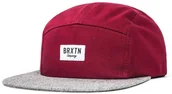 Czapki męskie - Brixton czapka męska Hoover Burgundy/Heather Grey - miniaturka - grafika 1