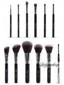 Pędzle do makijażu - Nanshy MASTERFUL COLLECTION ONYX BLACK - Zestaw 12 pędzli do makijażu - MC-SET-002 N-MC-SET-002 - miniaturka - grafika 1