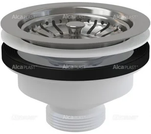 Alcaplast ALCA PLAST Spust zlewu 6/4 z nierdzewnym sitkiem O115 A37 - Syfony - miniaturka - grafika 2