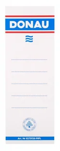 Donau Etykiety samoprzylepne do segregatora , 54x153mm, jednostronne, 20szt. 8375 - Etykiety samoprzylepne i bloki etykiet - miniaturka - grafika 2