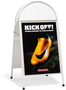 AJ Biały stojak reklamowy potykacz 258264 - Systemy ekspozycyjne i znaki informacyjne - miniaturka - grafika 2