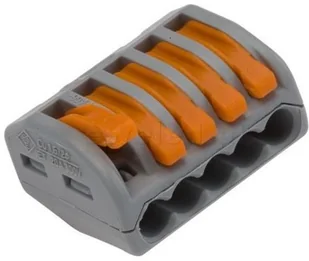 Wago Szybkozłączka 5/4 do linek i drutów Nr kat:222-415 - Kostki, złączki, wtyczki - miniaturka - grafika 3