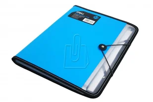 Deli Teczka harmonijkowa W38965 z notatnikiem niebieska - Teczki i skoroszyty - miniaturka - grafika 4