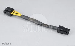 Akasa 4-Pin ATX12V Adapter na 8-Pin EPS12V - 15 cm AK-CBPW10-15BK - Adaptery i przejściówki - miniaturka - grafika 2