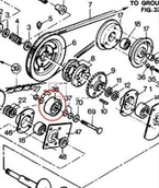 Części i akcesoria do maszyn rolniczych - CNH ROLKA PLASTIKOWA - NAPINACZ ŁAŃCUCHA 80451361 - 80334970 - miniaturka - grafika 1