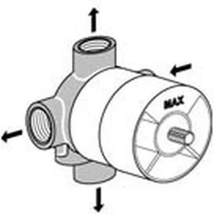 Ideal Standard Czterodrożny przełącznik podtynkowy A2391NU - Akcesoria do armatury i ceramiki - miniaturka - grafika 2