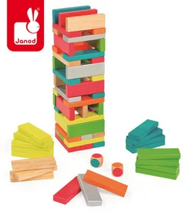 Janod Jenga z kolorami Equilibloc 02012 - Gry planszowe - miniaturka - grafika 10