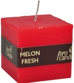 Świece - Pro Candle wieca zapachowa ProCandle 791020 / sześcian / melon - miniaturka - grafika 1