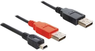 Delock Kabel USB USB A/USB A, mini USB 5pin, 0.3m 83178 - Kable USB - miniaturka - grafika 3