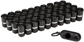 Woreczki na psie odchody - AmazonBasics Amazonbasics Woreczki Na Psie Odchody Z Dozownikiem I Klipsem Na Smycz, Zestaw 600 Sztuk - miniaturka - grafika 1