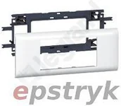 Gniazdka elektryczne - Legrand uchwyt zatrzaskiwany 4M pokrywa biała 65mm, 010954, - miniaturka - grafika 1